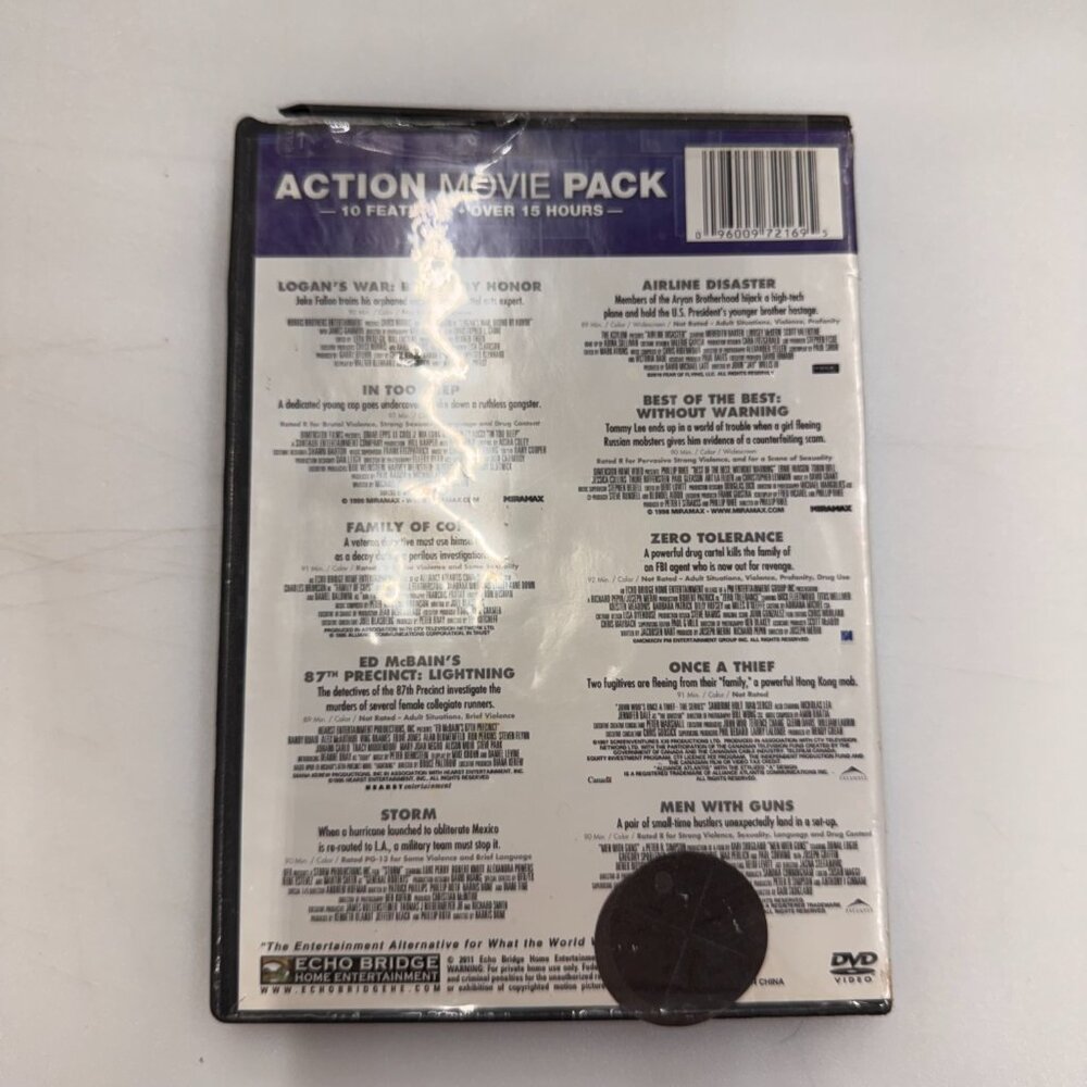 10 Movie Action Pack [DVD] Disc Tested, Working - Picture 2 of 3